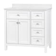 thumbnail image 1 of Juniper 36 in. Vanity in White with Engineered Marble Top & Ceramic Basin, 1 of 6