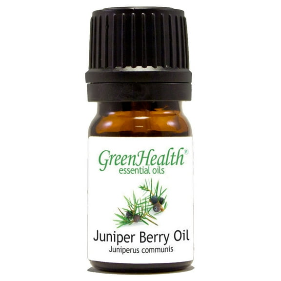 Juniper Berry Essential Oil 5 ml (1/6 fl oz) Glass Bottle w/ Euro Dropper