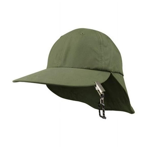 Juniper J6933 Microfiber Cap With Flap - Olive
