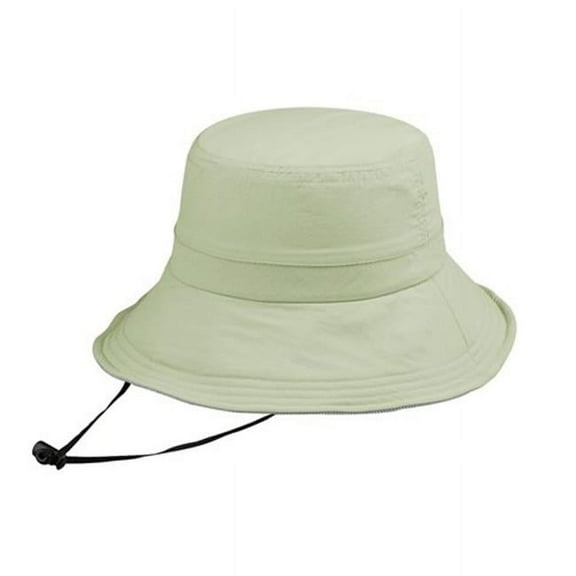 Juniper J7229 Taslon UV Bucket Hat With Removable Flap - Khaki