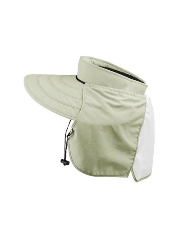 J7230 Taslon Womens UV Roll-Up Visor - Khaki