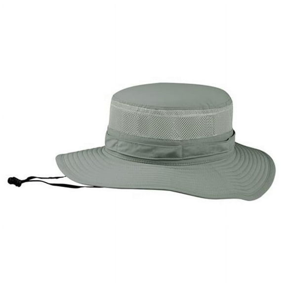 Juniper J7231 Taslon UV Bucket Hat With Mesh Crown, Gull - Medium & Large