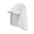 thumbnail image 1 of Juniper J7239 Taslon UV Cap With Removable Neck Flap, White, 1 of 1