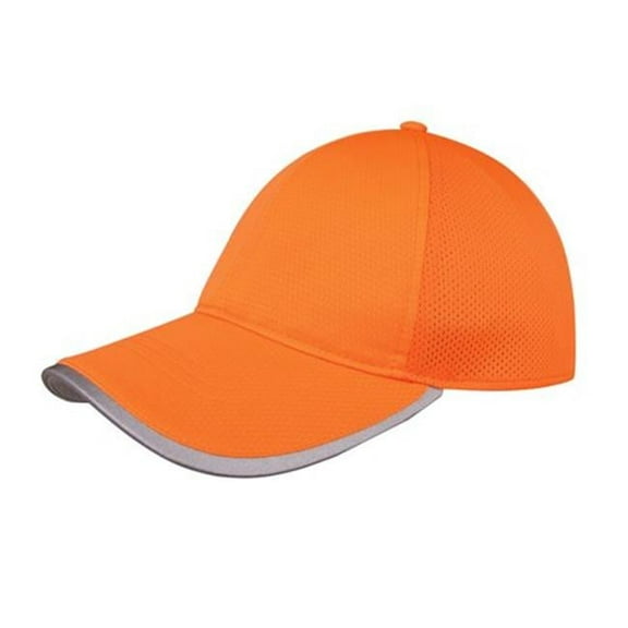 Juniper J7255 3D Grid-Textured Cool & Dry Performance Cap, Orange