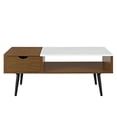 thumbnail image 1 of Wood and Faux Marble Coffee Table - Acorn, 1 of 1