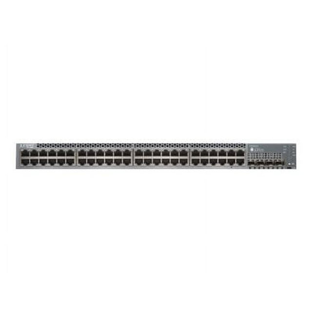 Juniper Networks EX Series EX3400-48P - Switch - L3 - managed - 48 x 10/100/1000 (PoE+) + 4 x Gigabit SFP / 10 Gigabit SFP+ + 2 x 40 Gigabit QSFP+ - front to back airflow - rack-mountable - PoE+ (740 W) - TAA Compliant