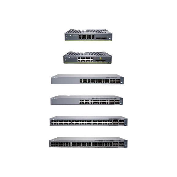 Juniper Networks EX Series EX4100-F-12T - Switch - L3 - managed - 12 x 10/100/1000Base-T + 4 x 10 Gigabit (uplink) - desktop