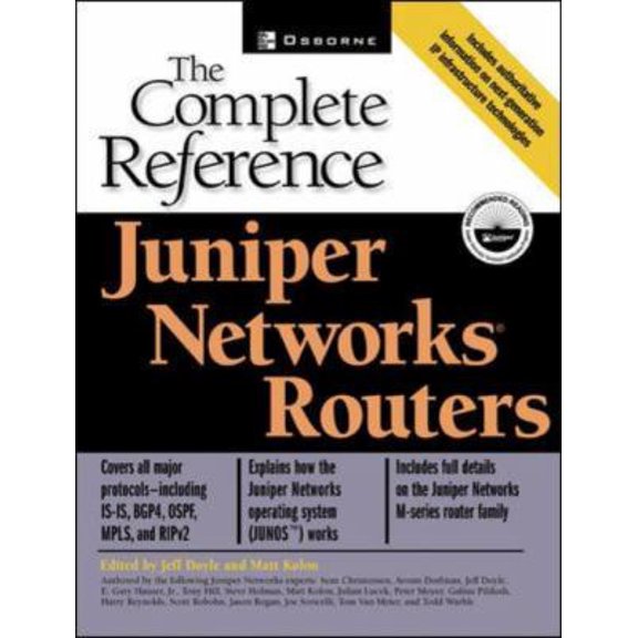 Pre-Owned Juniper Networks(r) Routers: The Complete Reference (Osborne Complete Reference Series) Paperback