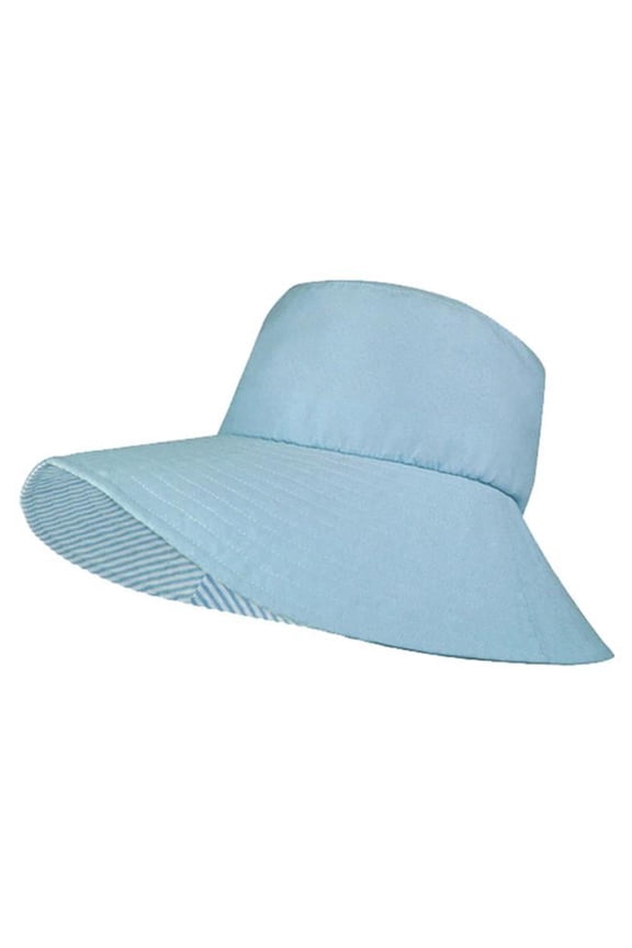 Women's Lounge Hat: Stylish Blue Sun Hat for Ladies (Size M/L)