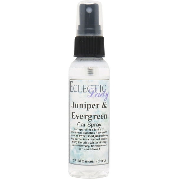 Juniper and Evergreen Car Spray by Eclectic Lady, 2 ounces