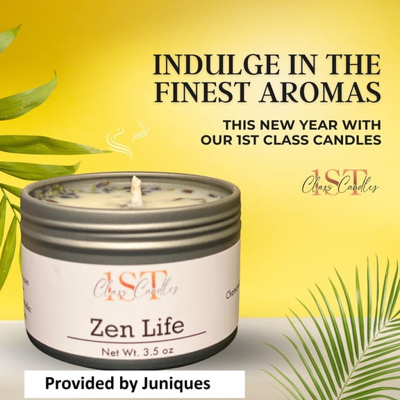 Juniques Zen Life Scented Candle 3.5 oz
