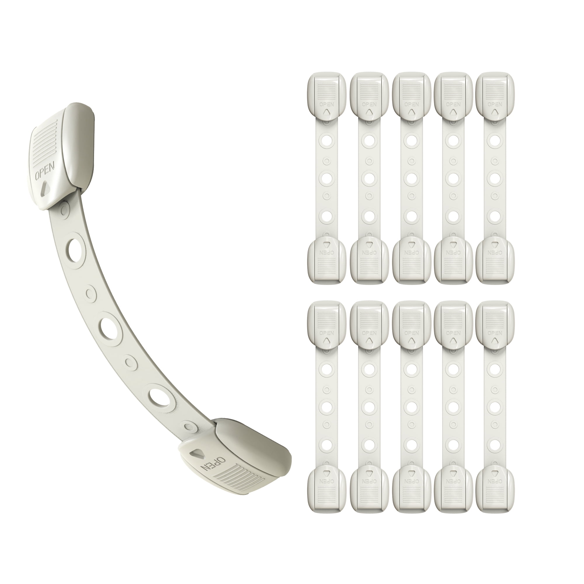 Junjian Baby Slide Locks 10Pack, Quick Install, Safe & Durable