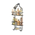 thumbnail image 1 of Junjian Hanging Shower Caddy, Simple Design Anti-Swing Shower Organizer, Stainless Steel Shower Shelves, over the Shower Head Bathroom Storage (Matte Black), 1 of 7