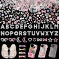 thumbnail image 1 of Junk Case Charms, A-Z Alphabet Letters Junk Case Kit, Junk Phone Case Charm, Pink Assorted Slime Charms Bulk Letter Charms for DIY Necklace Bracelets Jewelry Making Scrapbooking Crafts, 1 of 7