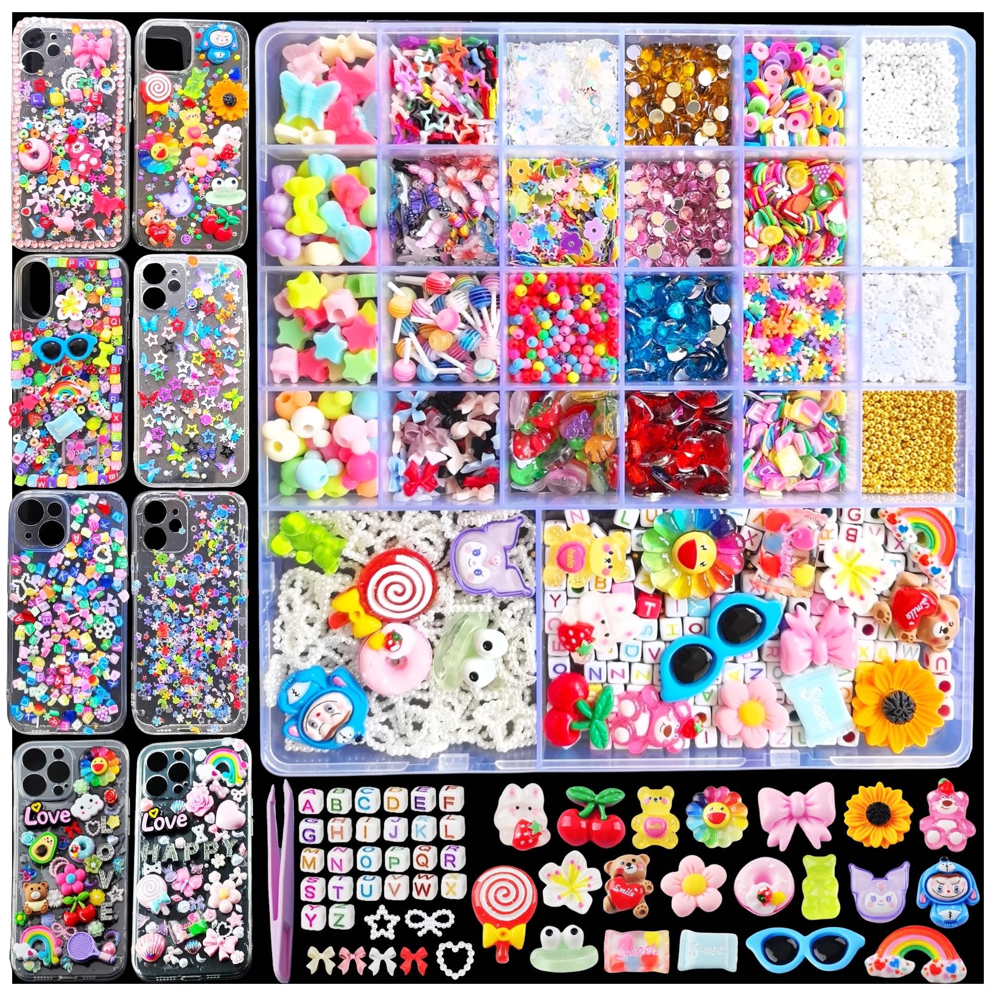 Junk Case Charms Kit,Charms for Junk AIS1 Cases,4800pcs Junk Phone Case Charm Supplies with Nail Charm Letter Beads Slime Beads Rhinestone Gems ... Junk Case Charms Kit,Charms for Junk AIS1 Cases,4800pcs Junk Phone Case Charm Supplies with Nail Charm Letter Beads Slime Beads Rhinestone Gems ...