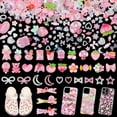 thumbnail image 1 of Junk Case Charms Kit, Junk Phone Case Charm, Flatback Lollipop Candy Bear Flower Fruit Mushroom Cartoon Cute Slime Charms for DIY Crafts, Scrapbooking, Jewelry Making-S4, 1 of 14
