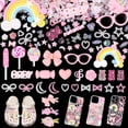 thumbnail image 1 of Junk Case Charms Kit, Junk Phone Cases Charm, Flatback Cartoon Lollipop Candy Bear Flower Cute Slime Charms for DIY Crafts, Scrapbooking, Jewelry Making, 1 of 14