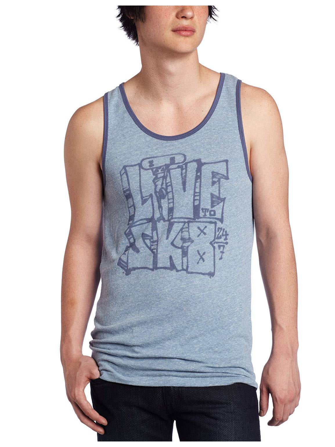 Junk Food Clothing Men's Live To Sk8 Tank Shirt Large