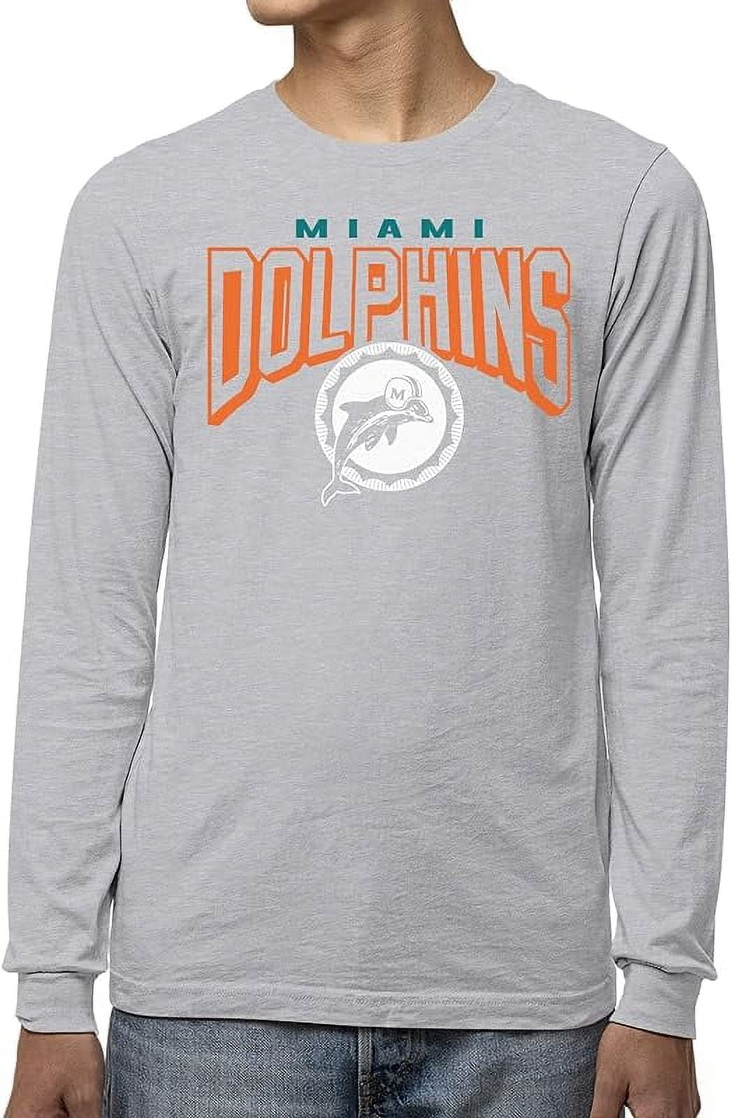 Junk Food Clothing x NFL - Bold Logo - Long Sleeve Fan Shirt for Men and Women - Officially 