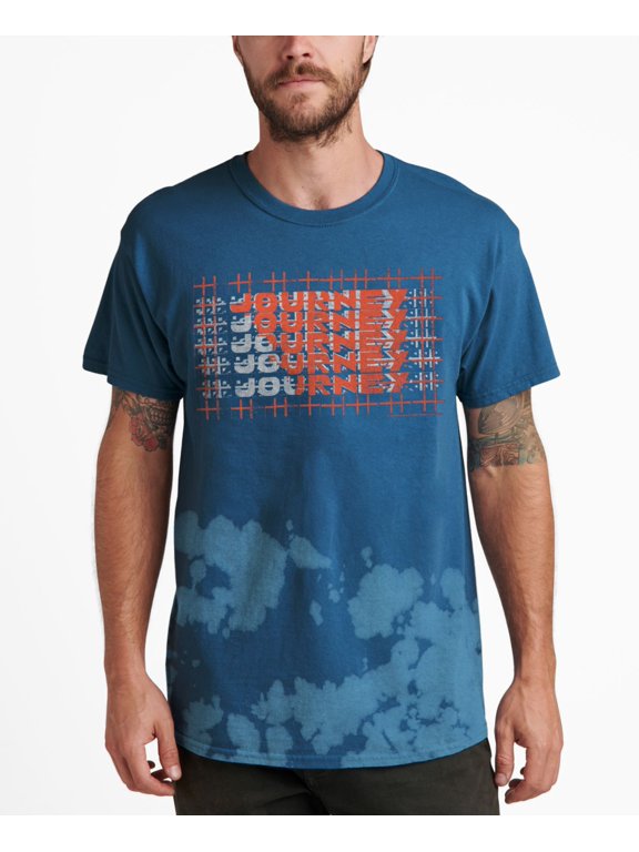 Junk Food Mens Journey Dont Stop Believin Graphic T-Shirt, Blue, X-Large