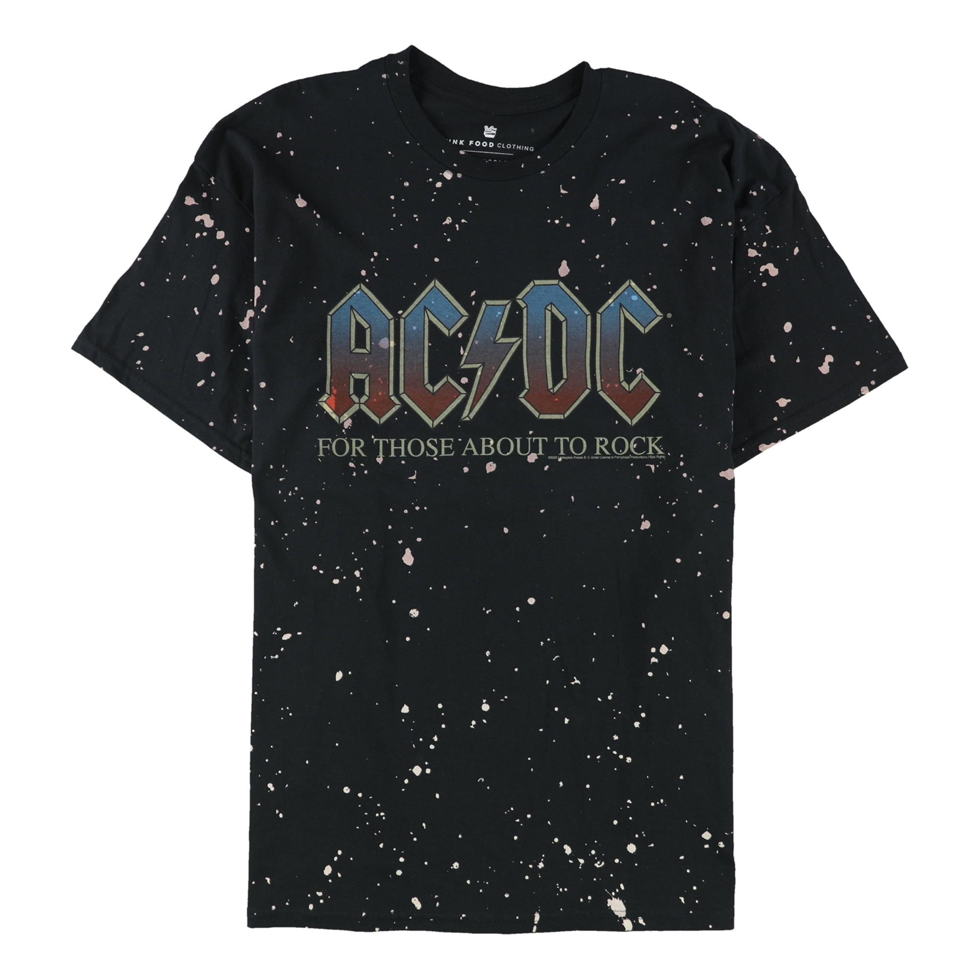 Junk Food Mens AC/DC For Those About To Rock Graphic T-Shirt
