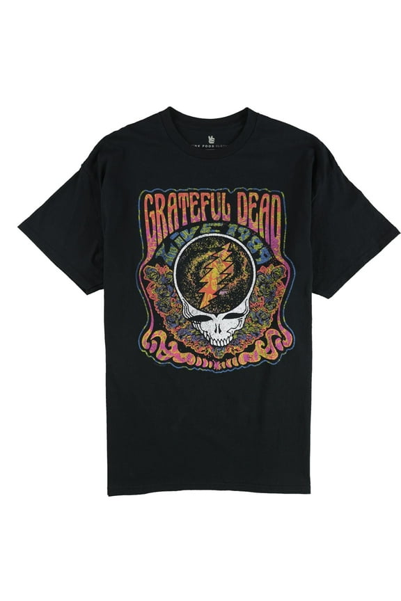 Junk Food Mens Grateful Dead Graphic T-Shirt, Black, Medium