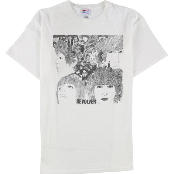 Junk Food Mens Revolver Graphic T-Shirt, White, Small
