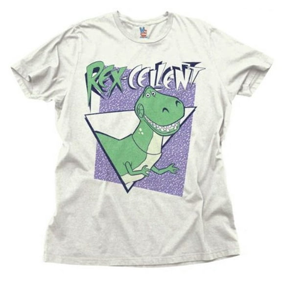 Junk Food Toy Story Rex-Cellent Rex Adult White T-Shirt