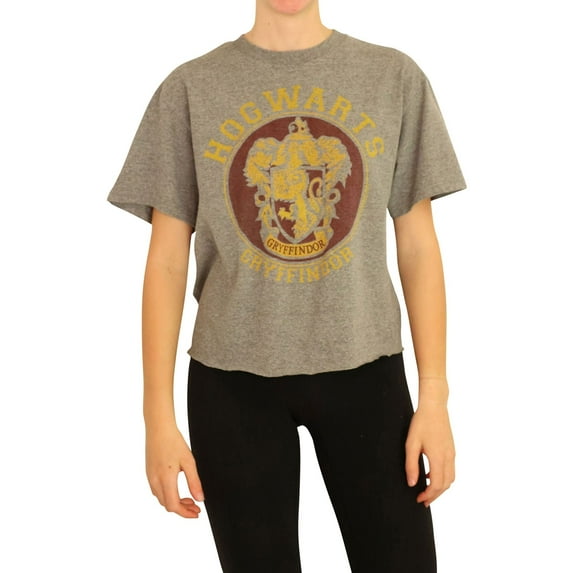 Junk Food Womens Gryffindor Graphic T-Shirt, Grey, Medium