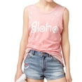 thumbnail image 1 of Junk Food Womens Aloha Tank Top, Pink, Juniors, Medium, 1 of 2