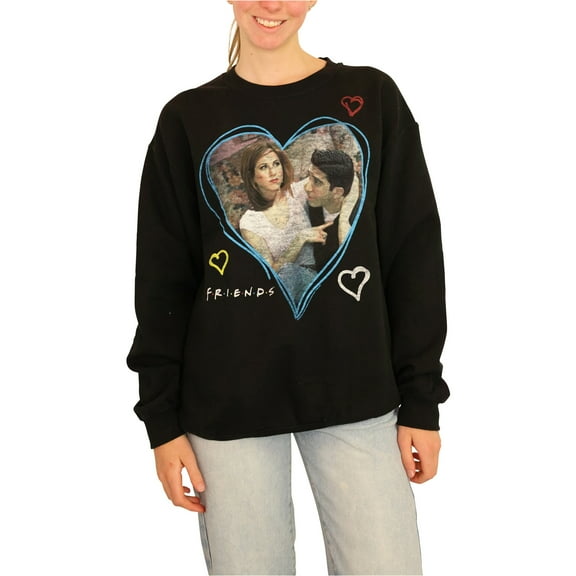 Junk Food Womens Ross And Rachel Sweatshirt, Black, Small