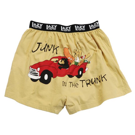Junk In The Trunk Adult Comical Boxer Shorts Size Small