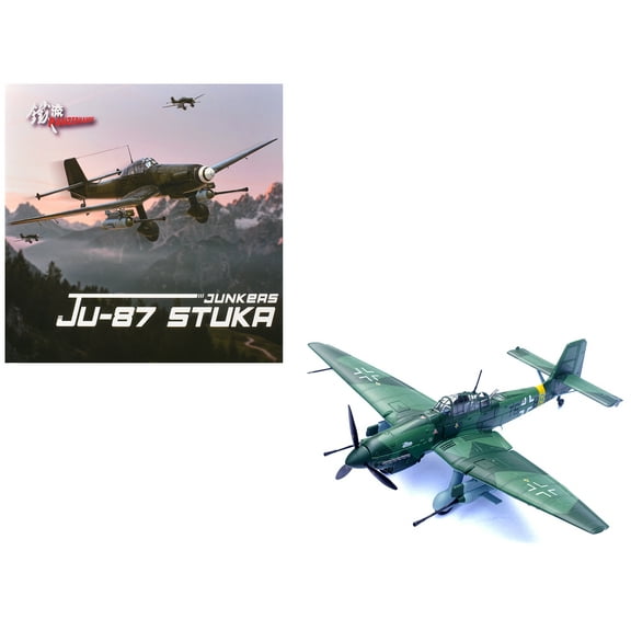 Junkers Ju 87G2 Stuka Bomber Aircraft "Romania" (1944) German Luftwaffe "Wing"Series 1/72 Diecast Model by Panzerkampf