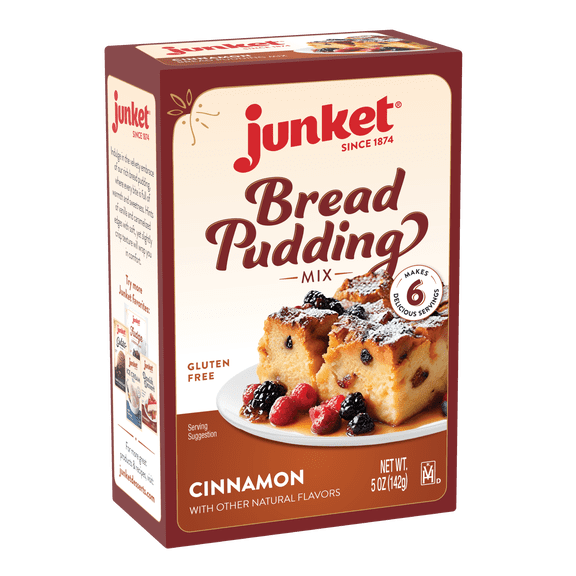 Junket Cinnamon Bread Pudding Mix, 5 oz, Makes 6 Servings