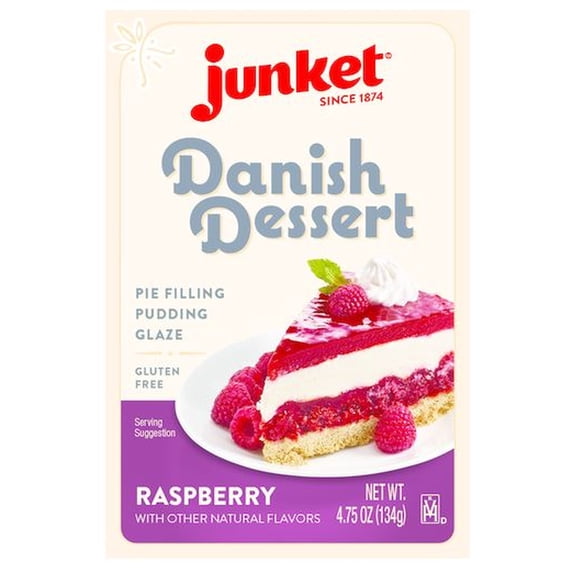 Junket Danish Dessert - Raspberry (Pack of 8)