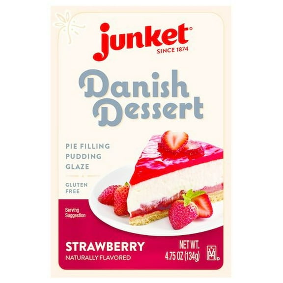 Junket Danish Dessert - Strawberry (Pack of 12)