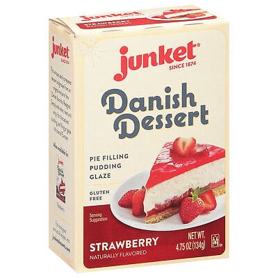 Junket Danish Strawberry Mix 4.75 oz (Pack of 12)