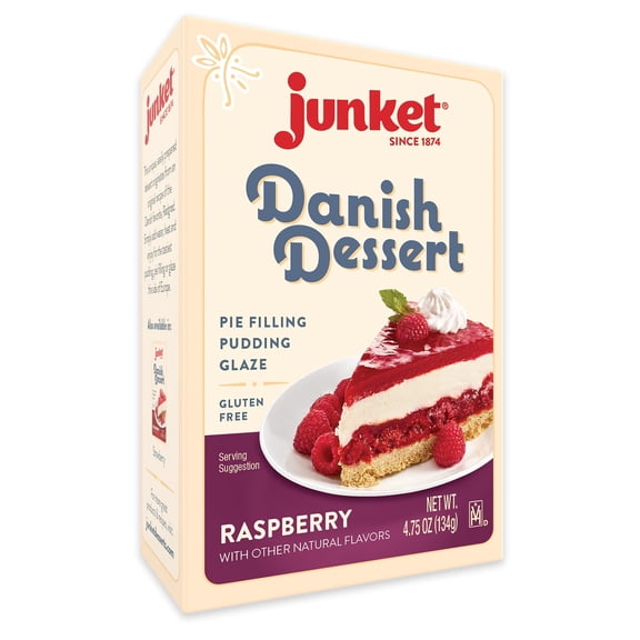 Junket Raspberry Dessert Mix 4.75 Oz - Pack Of 12