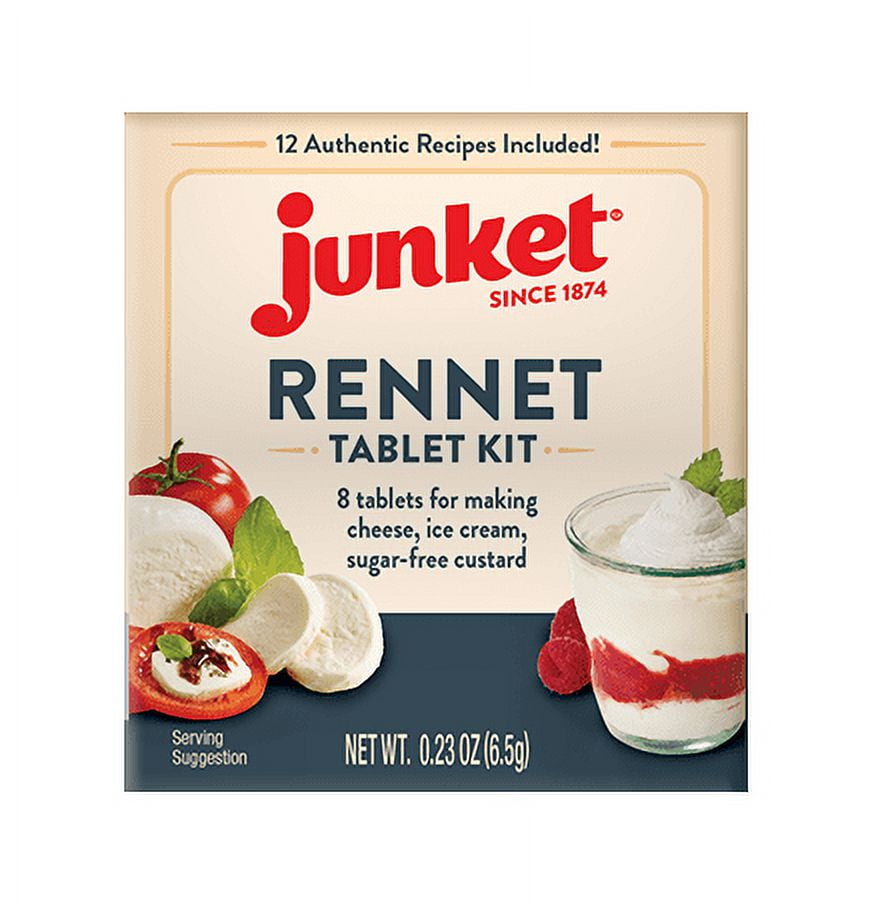 Junket Tablet Kit, 0.23 oz Bag, 8 Tablets Pack Of 12