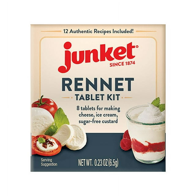 Junket Tablet Kit, 0.23 oz Bag, 8 Tablets Pack Of 12