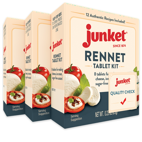 Junket Rennet Tablets, 0.23 Ounce (Pack of 3)