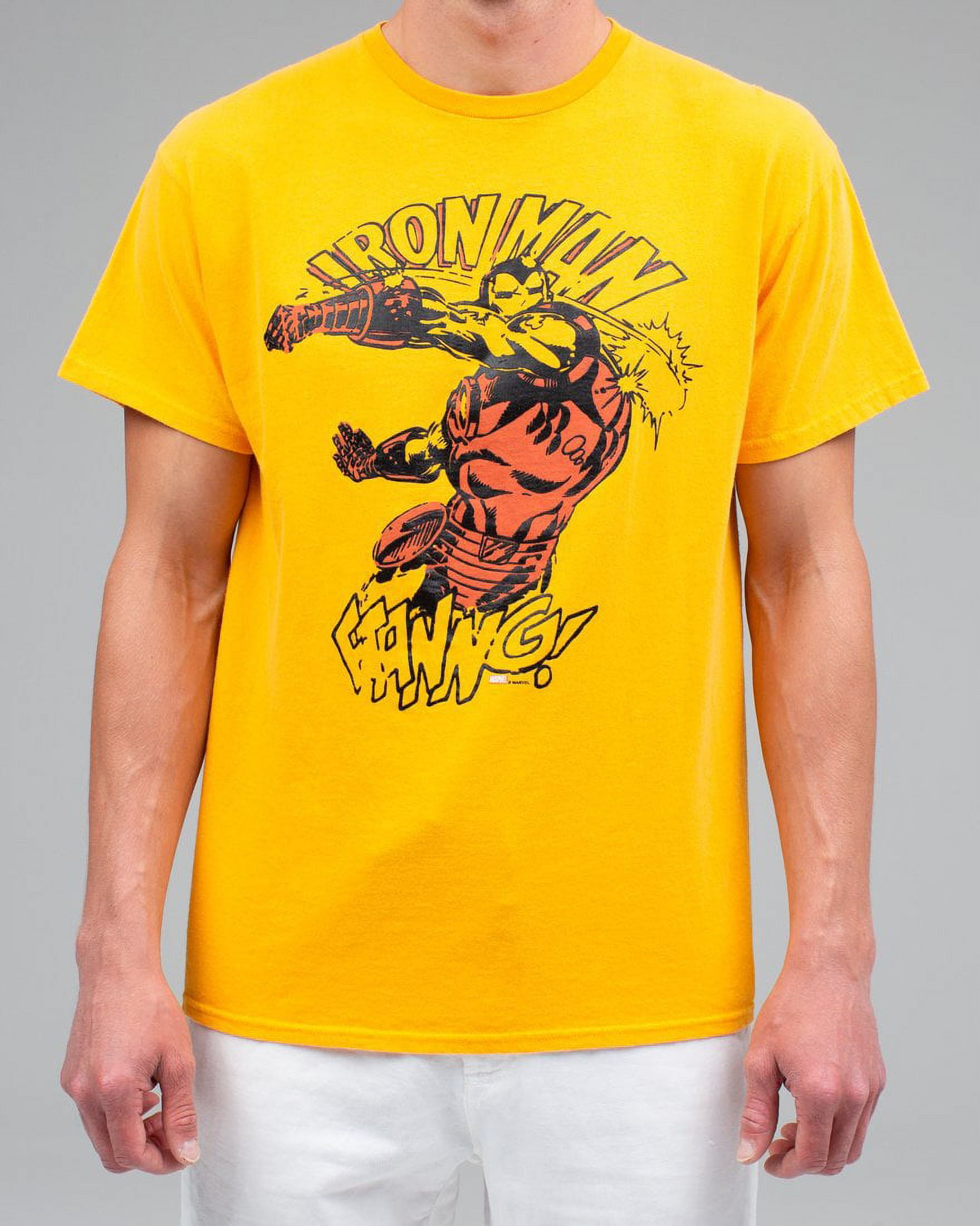 Junkfood GOLD Iron Man Graphic Tee, US Small