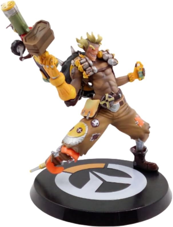 Junkrat Figure Fighting Junkrat Anime Figures 31cm/12.2inch Handmade PVC Cartoon Manga Game Character Model Decoration Craft Gift