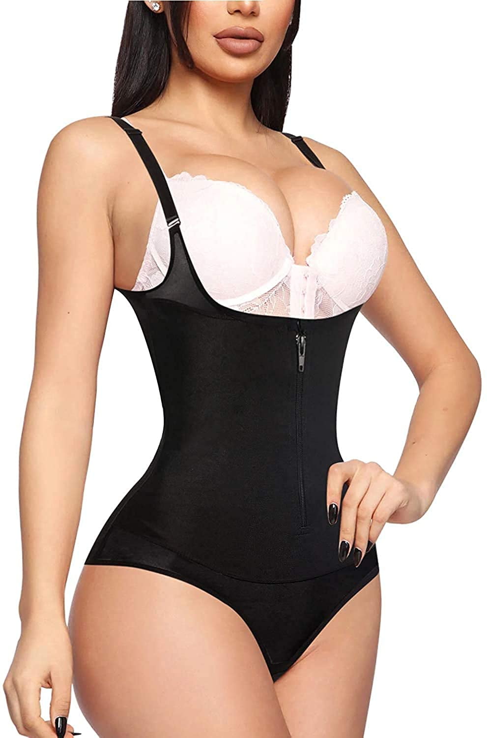 Shapewear with hooks and zipper new arrivals