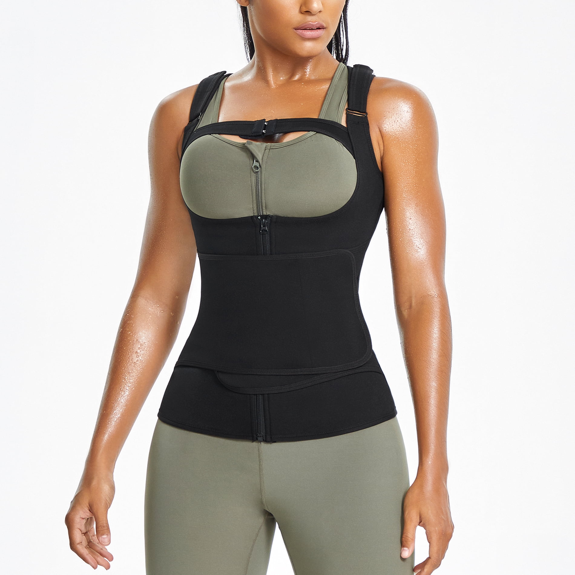 Junlan Waist Trainer Sauna Suit - Full Body Sweat Suit For Women