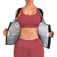 thumbnail image 1 of Junlan Women Sauna Sweat Vest with Front Zipper for Sport Workout Weight Loss(Black, 4X-Large), 1 of 8