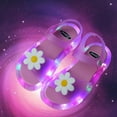 thumbnail image 1 of Junlike Children's Luminous Slippers Jelly Led Light Sandals Summer Princess Sandals, 1 of 8