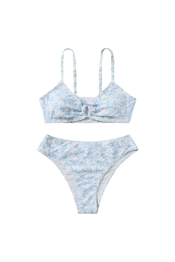 Girls Bathing Suit Teen Girls 2 Pieces Bikini with Chest Pad Swimwear Girls Sport Swimming Suit for 7-14 Years