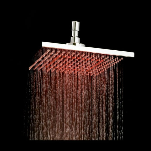 Juno 16 Inch Rain Shower Head Stainless Steel Square LED