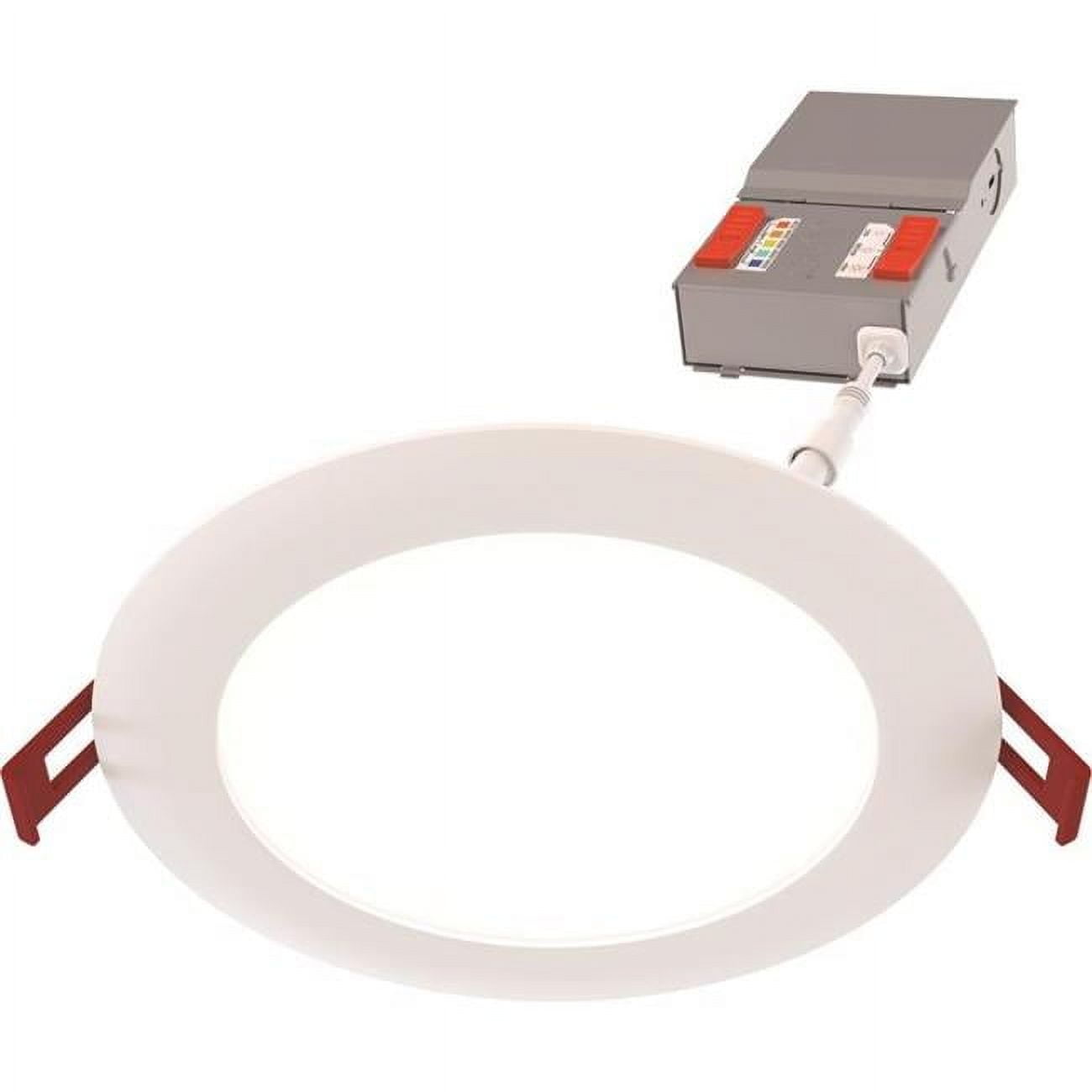 6'' Matte White Aluminum LED Canless Recessed Downlight